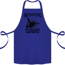 Skydiving Parachute & Balls Skydiver Funny Cotton Apron 100% Organic Royal Blue