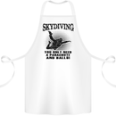 Skydiving Parachute & Balls Skydiver Funny Cotton Apron 100% Organic White