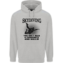 Skydiving Parachute & Balls Skydiver Funny Mens 80% Cotton Hoodie Sports Grey