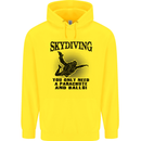 Skydiving Parachute & Balls Skydiver Funny Mens 80% Cotton Hoodie Yellow