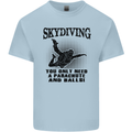 Skydiving Parachute & Balls Skydiver Funny Mens Cotton T-Shirt Tee Top Light Blue