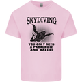 Skydiving Parachute & Balls Skydiver Funny Mens Cotton T-Shirt Tee Top Light Pink