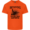 Skydiving Parachute & Balls Skydiver Funny Mens Cotton T-Shirt Tee Top Orange