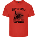 Skydiving Parachute & Balls Skydiver Funny Mens Cotton T-Shirt Tee Top Red