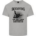 Skydiving Parachute & Balls Skydiver Funny Mens Cotton T-Shirt Tee Top Sports Grey