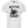 Skydiving Parachute & Balls Skydiver Funny Mens Cotton T-Shirt Tee Top White