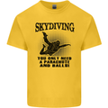 Skydiving Parachute & Balls Skydiver Funny Mens Cotton T-Shirt Tee Top Yellow