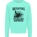 Skydiving Parachute & Balls Skydiver Funny Mens Sweatshirt Jumper Peppermint