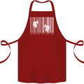 Slave to the System Anti Capitalism Cotton Apron 100% Organic Maroon