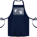Slave to the System Anti Capitalism Cotton Apron 100% Organic Navy Blue