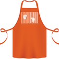 Slave to the System Anti Capitalism Cotton Apron 100% Organic Orange