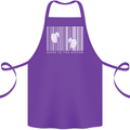 Slave to the System Anti Capitalism Cotton Apron 100% Organic Purple