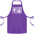 Slave to the System Anti Capitalism Cotton Apron 100% Organic Purple