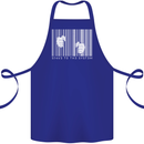 Slave to the System Anti Capitalism Cotton Apron 100% Organic Royal Blue