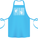 Slave to the System Anti Capitalism Cotton Apron 100% Organic Turquoise