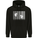 Slave to the System Anti Capitalism Mens 80% Cotton Hoodie Black