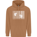 Slave to the System Anti Capitalism Mens 80% Cotton Hoodie Caramel Latte