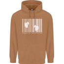 Slave to the System Anti Capitalism Mens 80% Cotton Hoodie Caramel Latte