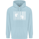 Slave to the System Anti Capitalism Mens 80% Cotton Hoodie Light Blue