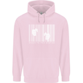 Slave to the System Anti Capitalism Mens 80% Cotton Hoodie Light Pink