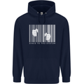 Slave to the System Anti Capitalism Mens 80% Cotton Hoodie Navy Blue