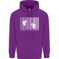 Slave to the System Anti Capitalism Mens 80% Cotton Hoodie Purple