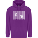 Slave to the System Anti Capitalism Mens 80% Cotton Hoodie Purple