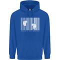 Slave to the System Anti Capitalism Mens 80% Cotton Hoodie Royal Blue