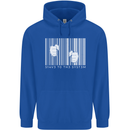 Slave to the System Anti Capitalism Mens 80% Cotton Hoodie Royal Blue