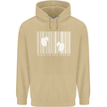 Slave to the System Anti Capitalism Mens 80% Cotton Hoodie Sand