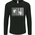Slave to the System Anti Capitalism Mens Long Sleeve T-Shirt Black