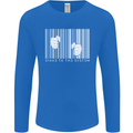 Slave to the System Anti Capitalism Mens Long Sleeve T-Shirt Royal Blue