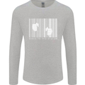 Slave to the System Anti Capitalism Mens Long Sleeve T-Shirt Sports Grey