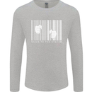 Slave to the System Anti Capitalism Mens Long Sleeve T-Shirt Sports Grey