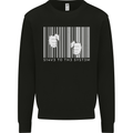 Slave to the System Anti Capitalism Mens Sweatshirt Jumper Black