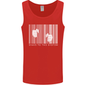 Slave to the System Anti Capitalism Mens Vest Tank Top Red