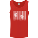 Slave to the System Anti Capitalism Mens Vest Tank Top Red