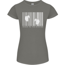Slave to the System Anti Capitalism Womens Petite Cut T-Shirt Charcoal