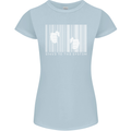 Slave to the System Anti Capitalism Womens Petite Cut T-Shirt Light Blue