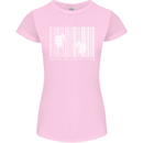 Slave to the System Anti Capitalism Womens Petite Cut T-Shirt Light Pink