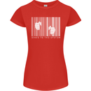 Slave to the System Anti Capitalism Womens Petite Cut T-Shirt Red
