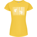 Slave to the System Anti Capitalism Womens Petite Cut T-Shirt Yellow