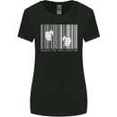 Slave to the System Anti Capitalism Womens Wider Cut T-Shirt Black
