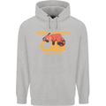 Sleeping Fox Energy Funny Lazy Anti-Social Childrens Kids Hoodie Sports Grey
