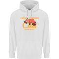 Sleeping Fox Energy Funny Lazy Anti-Social Childrens Kids Hoodie White