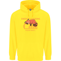 Sleeping Fox Energy Funny Lazy Anti-Social Childrens Kids Hoodie Yellow