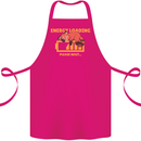 Sleeping Fox Energy Funny Lazy Anti-Social Cotton Apron 100% Organic Pink