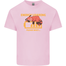 Sleeping Fox Energy Funny Lazy Anti-Social Kids T-Shirt Childrens Light Pink
