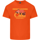 Sleeping Fox Energy Funny Lazy Anti-Social Kids T-Shirt Childrens Orange