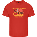Sleeping Fox Energy Funny Lazy Anti-Social Kids T-Shirt Childrens Red